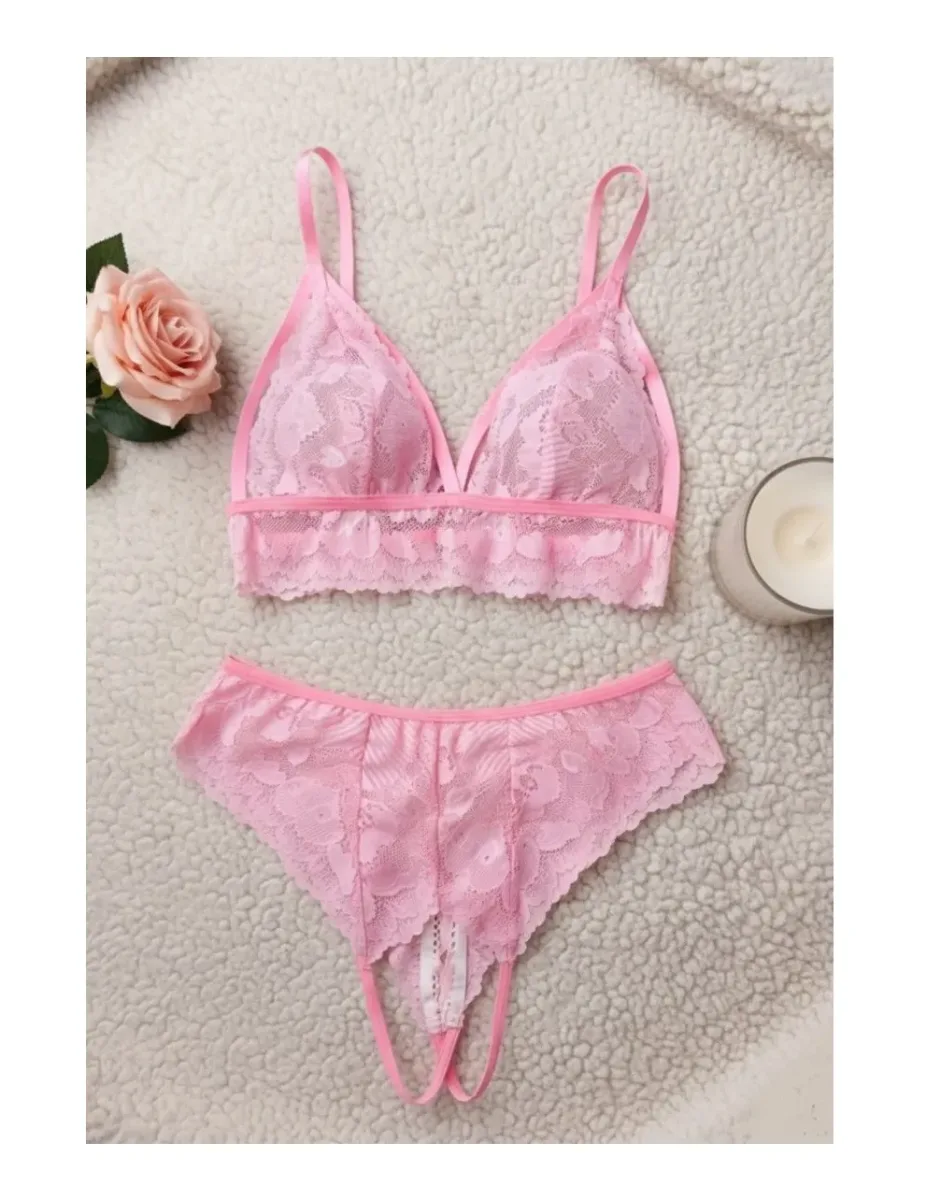 Lencería Siempre Lista Conjunto Sexy De Encaje1