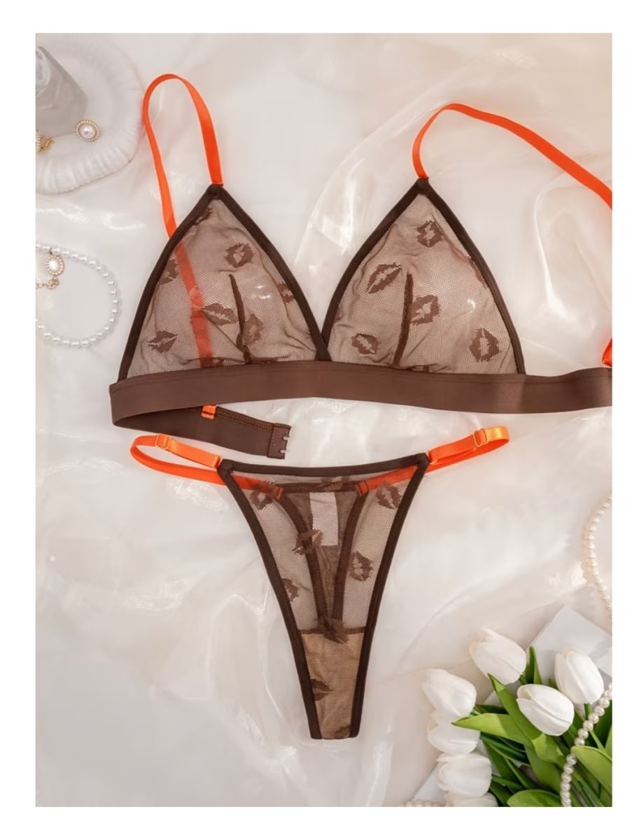 Lenceria Sexy Besos Bralet Tanga1
