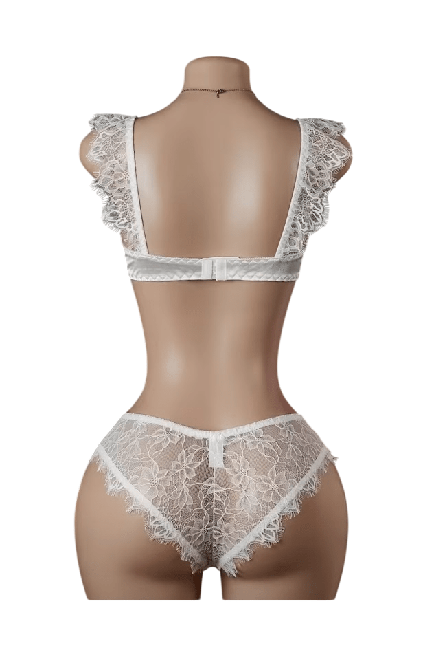 Lenceria Sexy De Encaje Brasier Trusa5