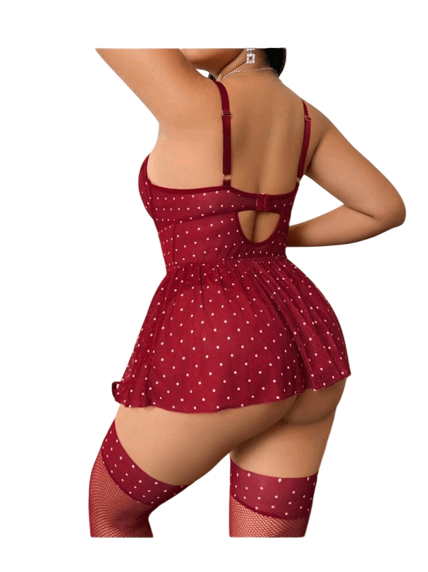Body Faldita Portaligas Lenceria Sexy Con Medias9