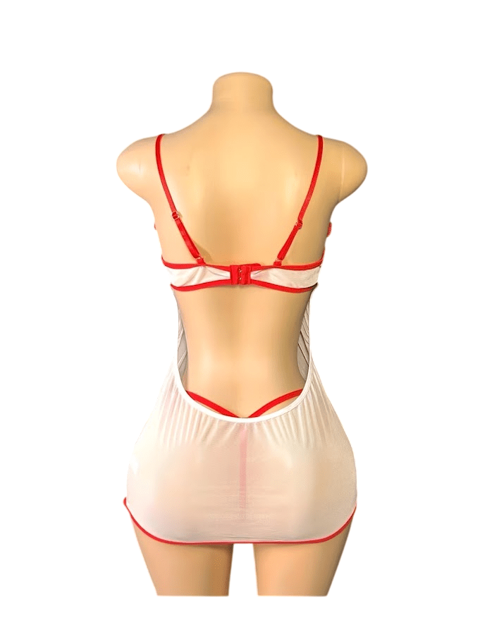 Disfraz de Enfermera Lencería Sexy Vestido Mujer2