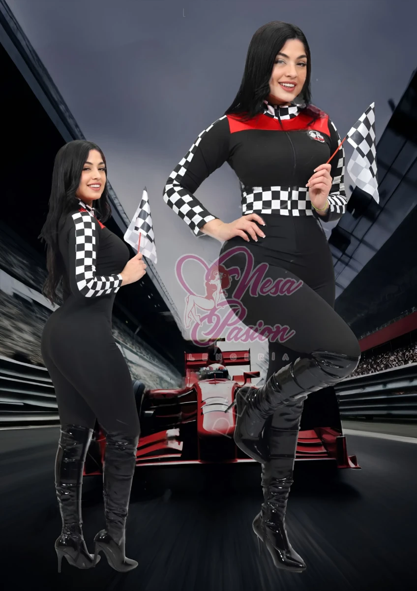 Formula 1 Disfraz Enterizo Sexy Halloween Lenceria1