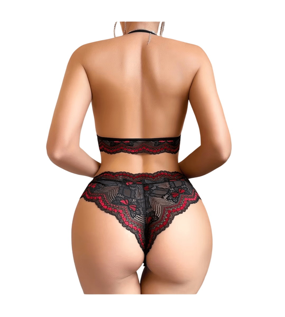 Lencería Conjunto Sexy Bralette Más Cachetero2