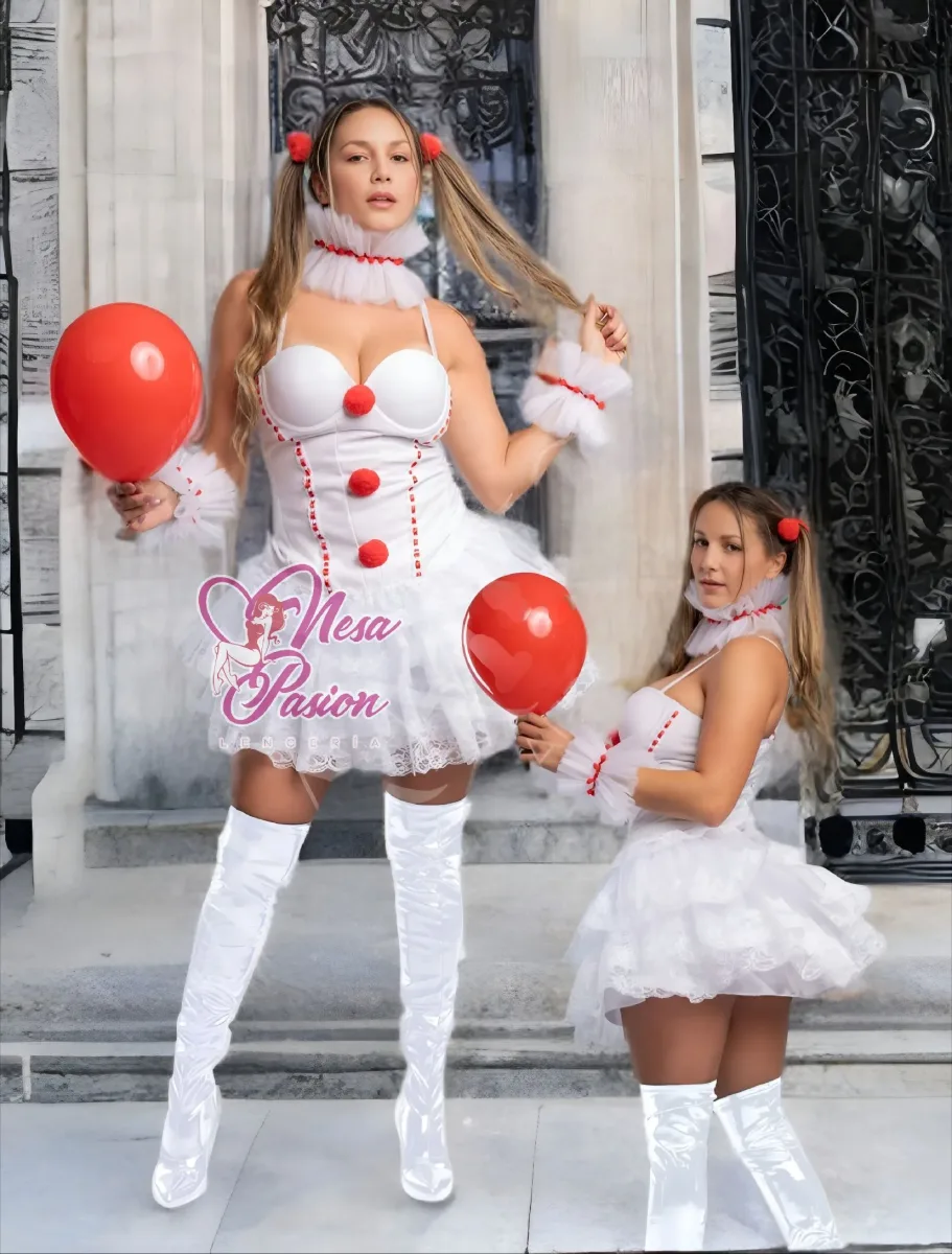 It Disfraz Pennywise Payasita Sexy Halloween Corset1