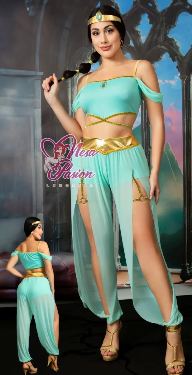 Jazmin Short Disfraz vincha Sexy Halloween Lenceria1