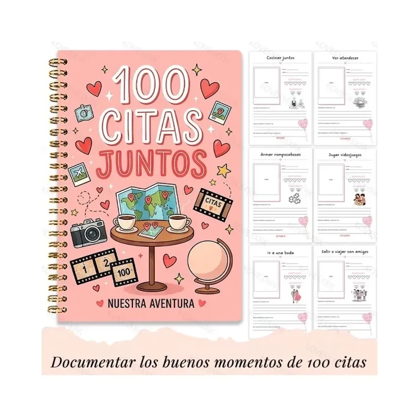 Libro 100 Citas Juntos Nuestra Aventura Con Amor Diario Parejas 042