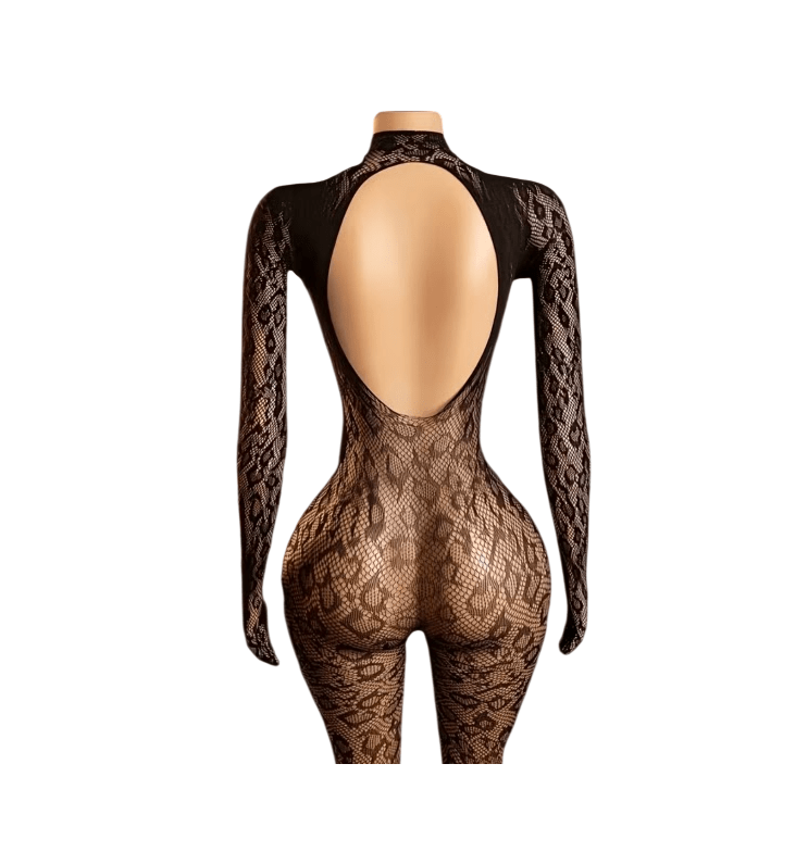 Lenceria Malla Corporal catsuit Enterizo Negro Cod 2002