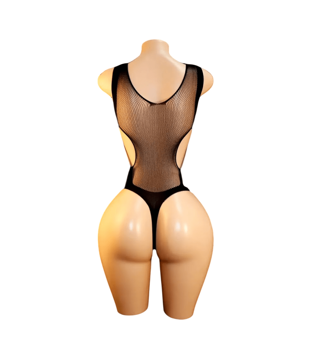 Lenceria Malla Corporal catsuit Portaligas Negro Cod 232