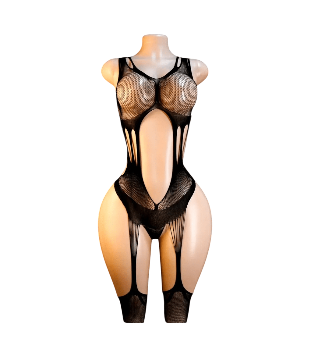 Lenceria Malla Corporal catsuit Portaligas Negro Cod 231
