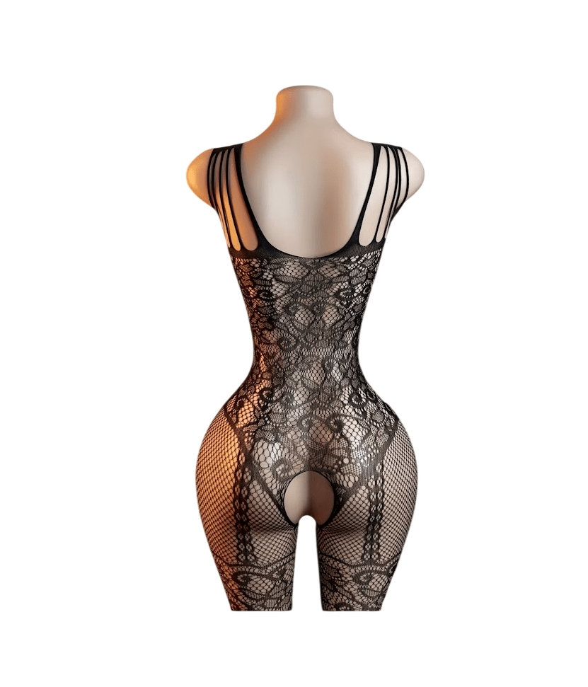 Lenceria Malla Corporal catsuit Enterizo Negro Cod 242