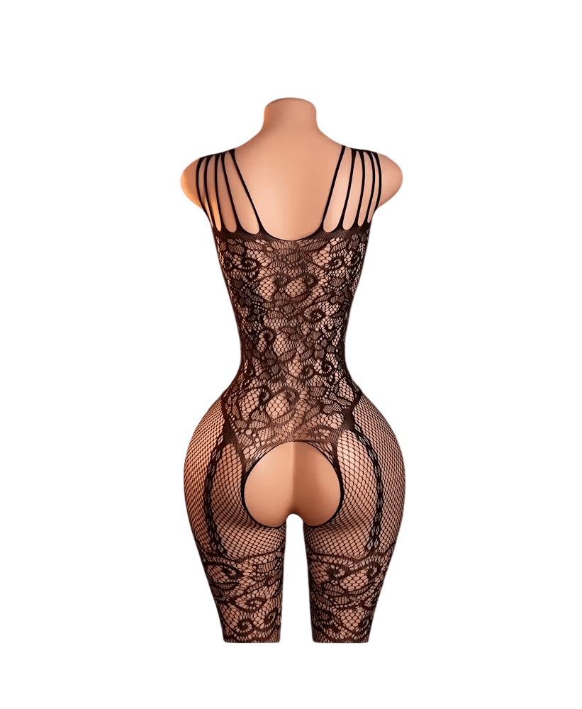 Lenceria Malla Corporal catsuit Enterizo Negro Cod 2702