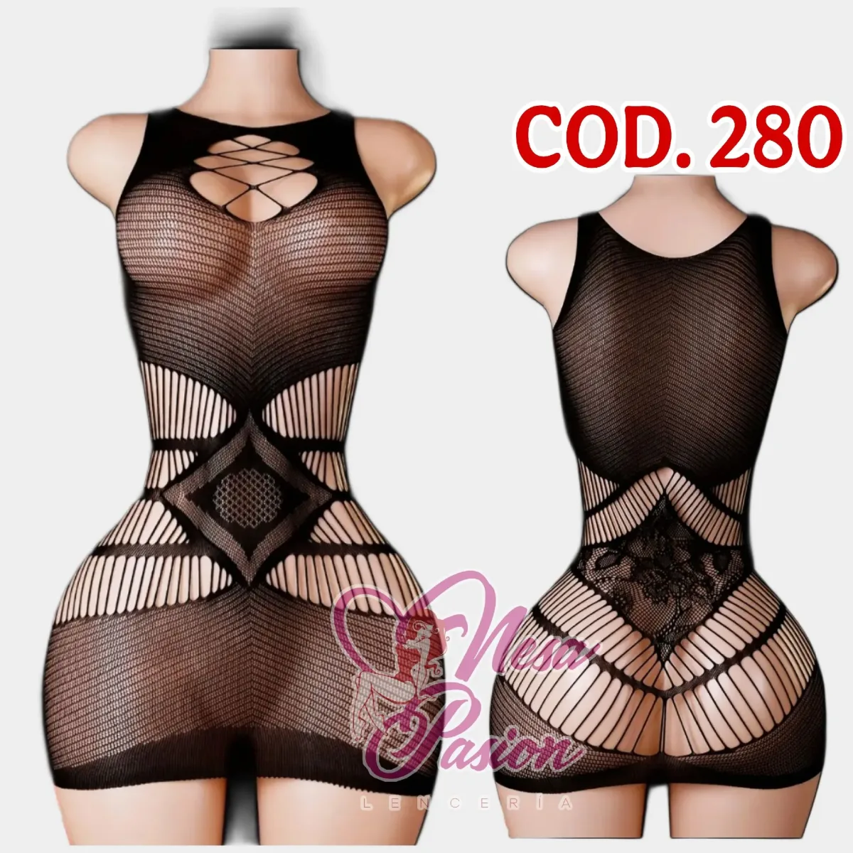 Vestido Malla Cod 2801