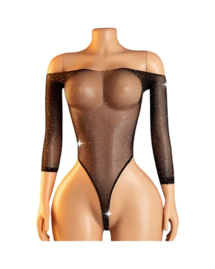 Lenceria Malla Corporal catsuit Body Negro Cod 392