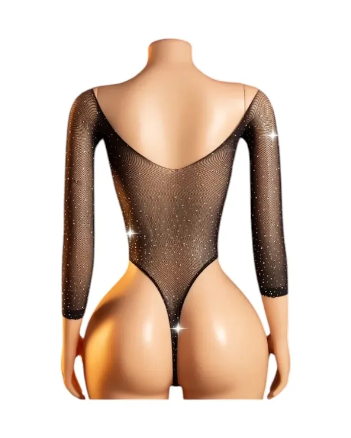 Lenceria Malla Corporal catsuit Body Negro Cod 393