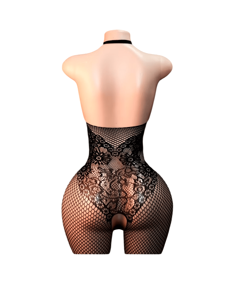 Lenceria Malla Corporal catsuit Enterizo Negro Cod 4052