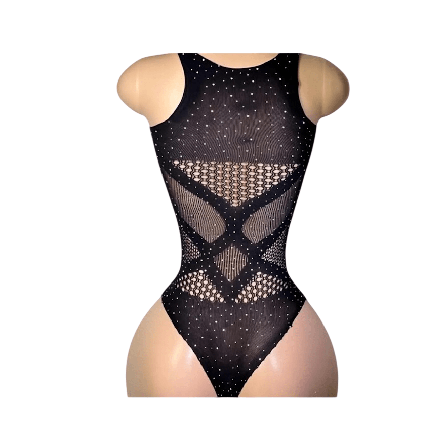 Lenceria Malla Corporal catsuit Body Negro Cod 422