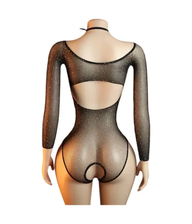 Lenceria Malla Corporal catsuit Body Negro Cod 4232