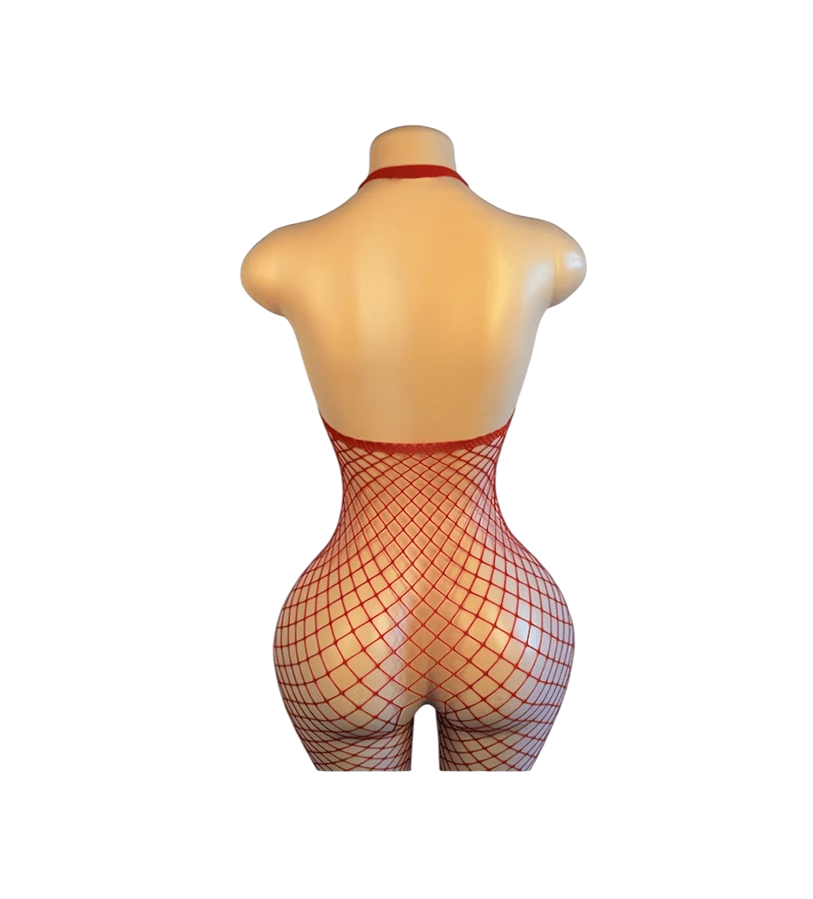 Lenceria Malla Corporal catsuit Enterizo Vino Cod 472
