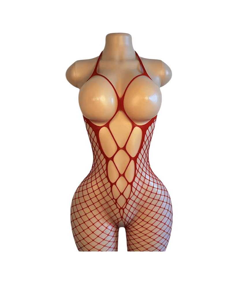 Lenceria Malla Corporal catsuit Enterizo Vino Cod 471