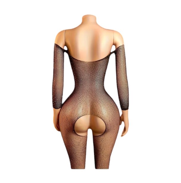 Lenceria Malla Corporal catsuit Enterizo Negro Cod 4782