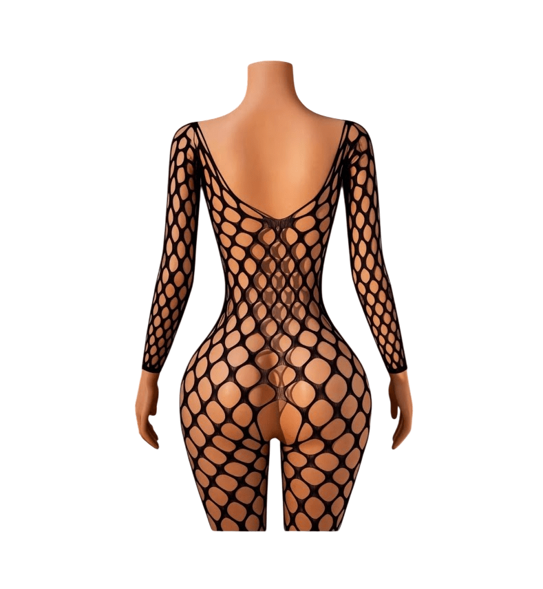 Lenceria Malla Corporal catsuit Enterizo Negro Cod 4832