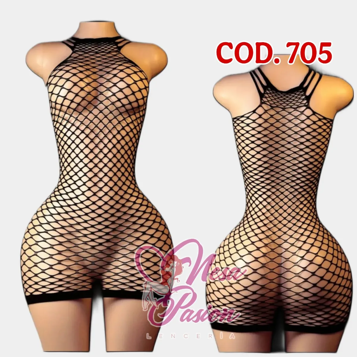Vestido Malla Cod 7051