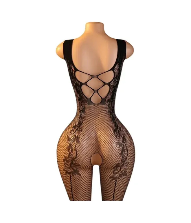 Lenceria Malla Corporal catsuit Enterizo Negro Cod 80112
