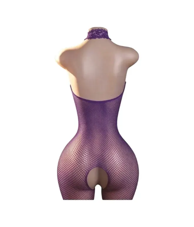 Lenceria Malla Corporal catsuit Enterizo Morado Cod 80182