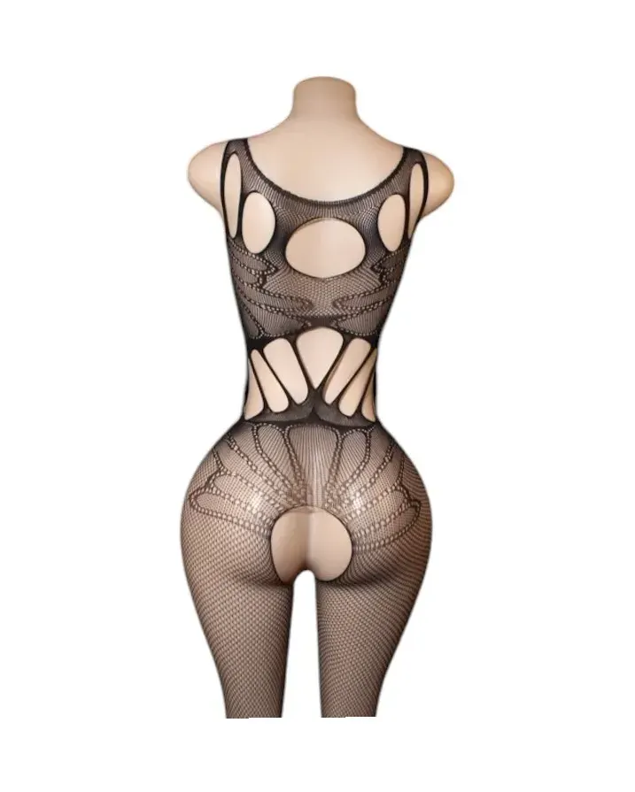 Lenceria Malla Corporal catsuit Enterizo Negro Cod 80262
