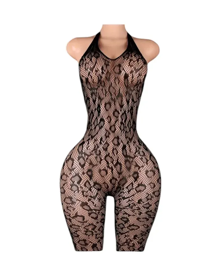 Lenceria Malla Corporal catsuit Enterizo Negro Cod 80411