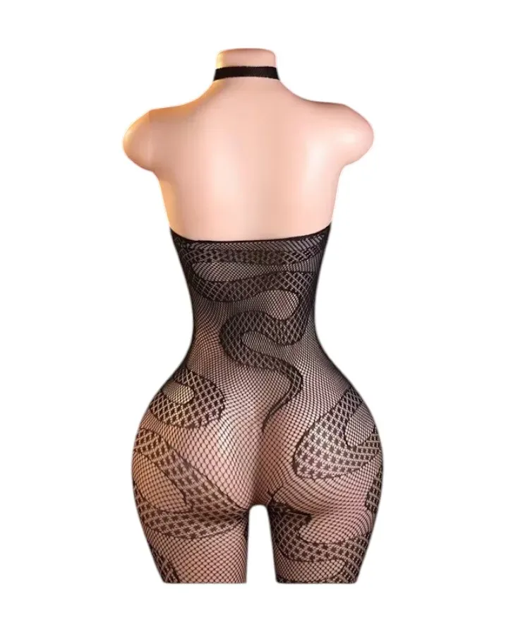 Lenceria Malla Corporal catsuit Enterizo Negro Cod 80442