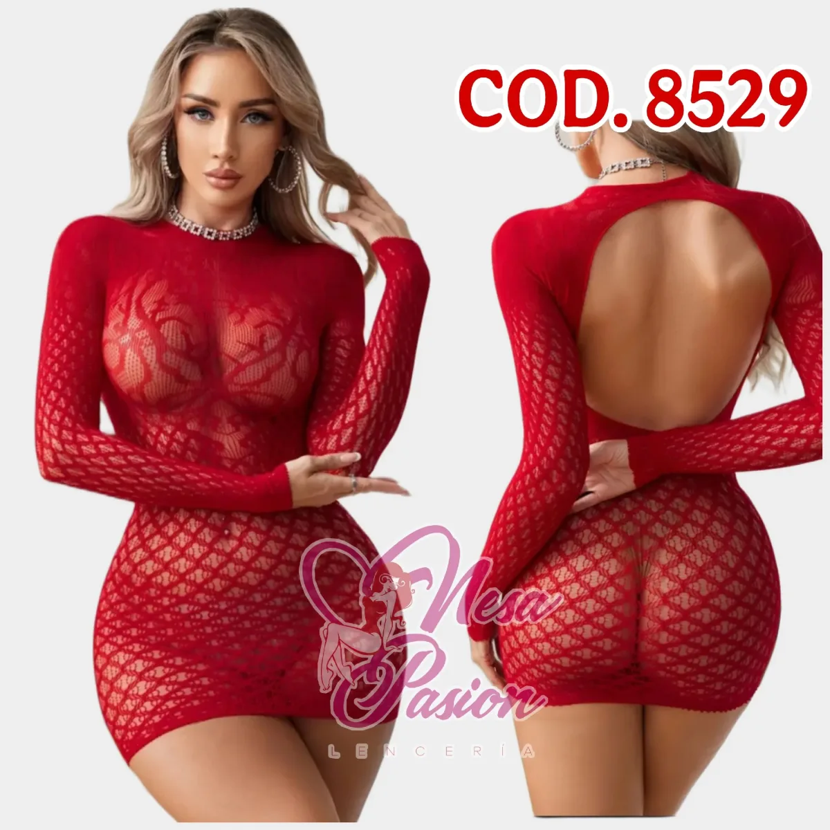 Vestido Malla Cod 85291