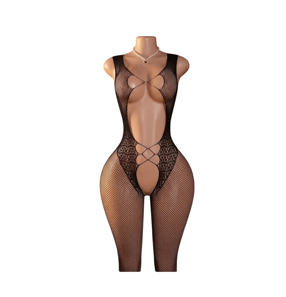 Lenceria Malla Corporal catsuit Enterizo Negro Cod 951
