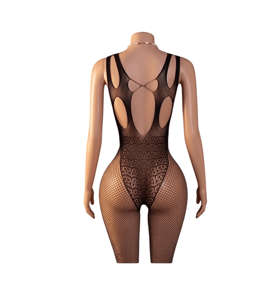 Lenceria Malla Corporal catsuit Enterizo Negro Cod 952