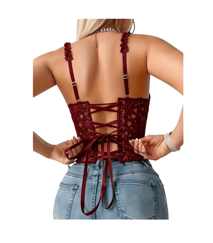 Mini Corset Lencería Sexy Estilo Victoriano Varillas2