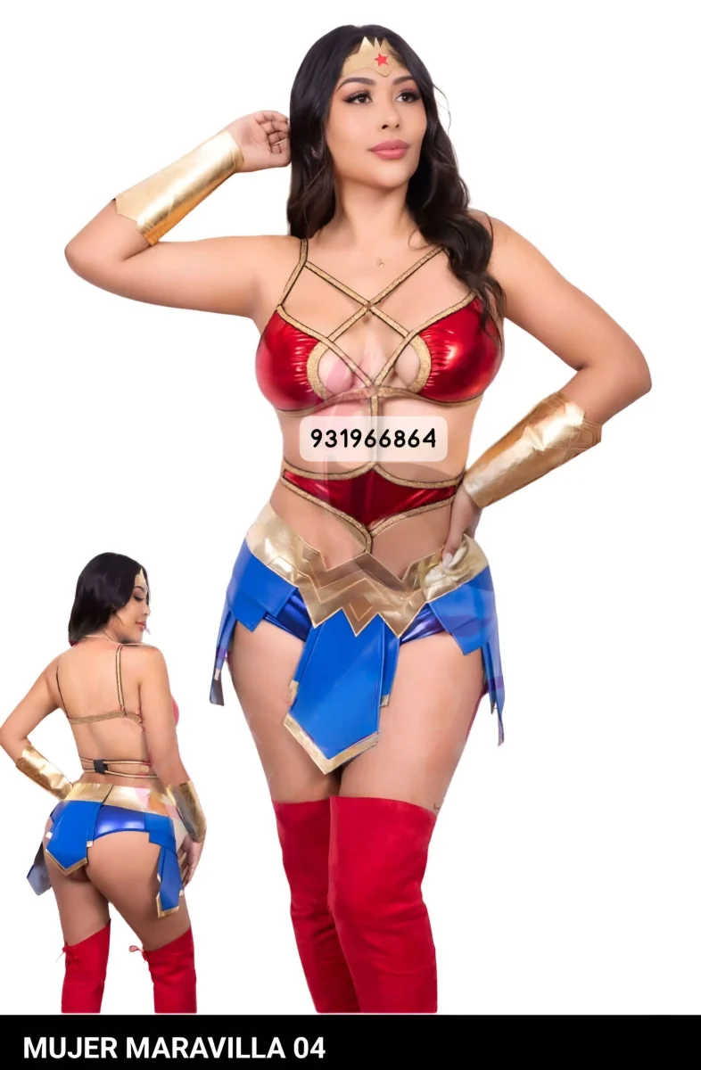 Mujer Maravilla wonder Woman  Disfraz Sexy Halloween Lenceri1