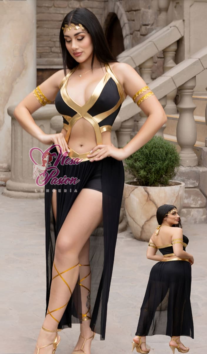 Diosa Disfraz Short Sexy Halloween Lenceria2