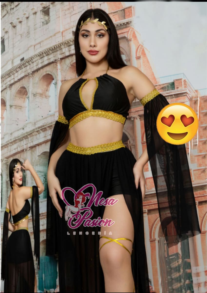 Diosa Disfraz Short tocado Sexy Halloween Lenceria2