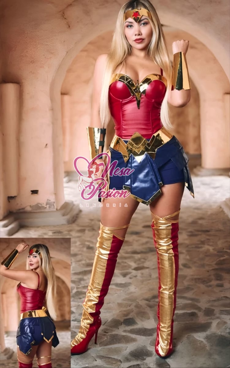 Mujer Maravilla wonder Woman Disfraz Sexy Halloween1