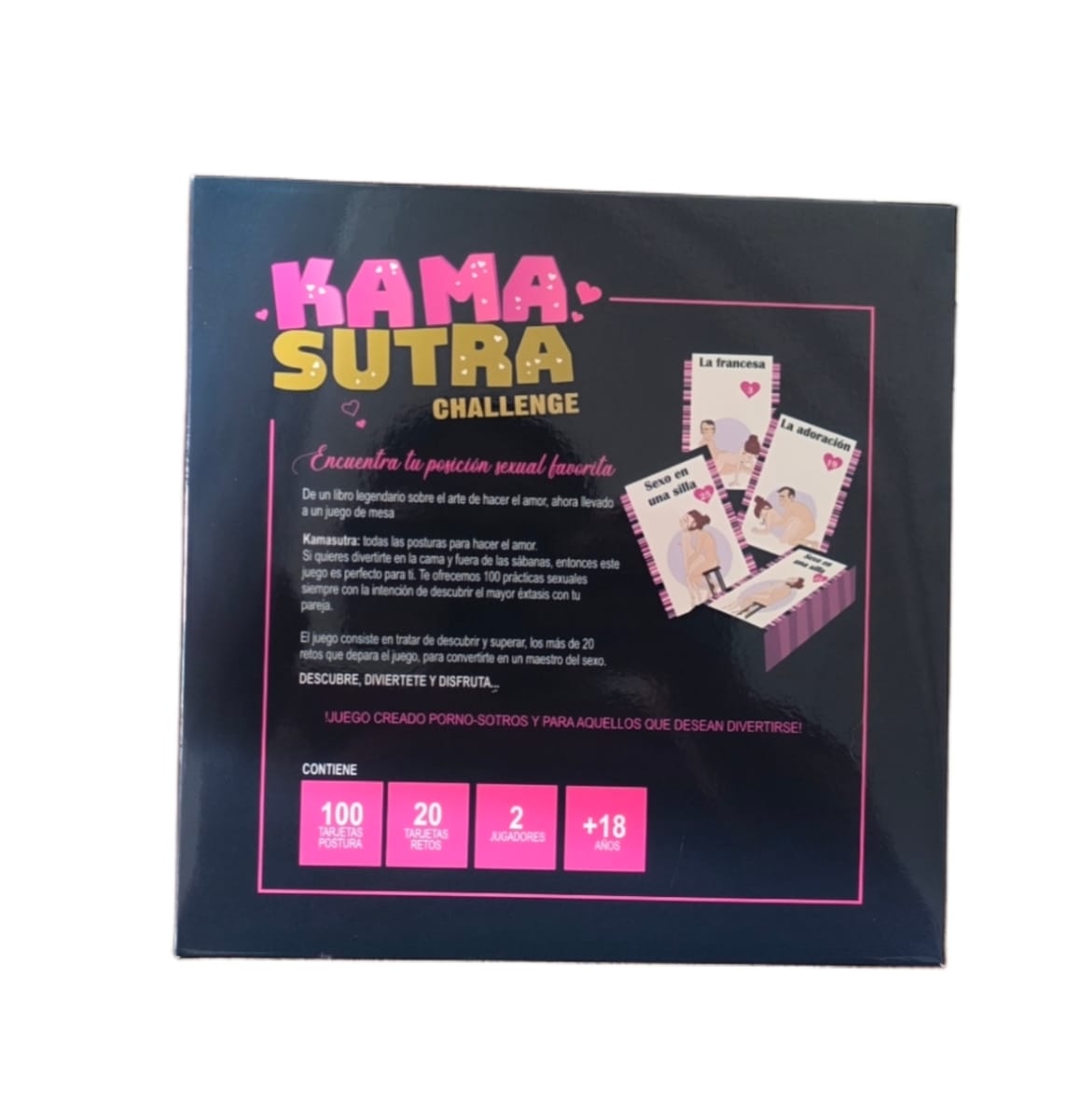 Juego De Cartas Eróticas Kamasutra Challenge 120 Tarjetas1