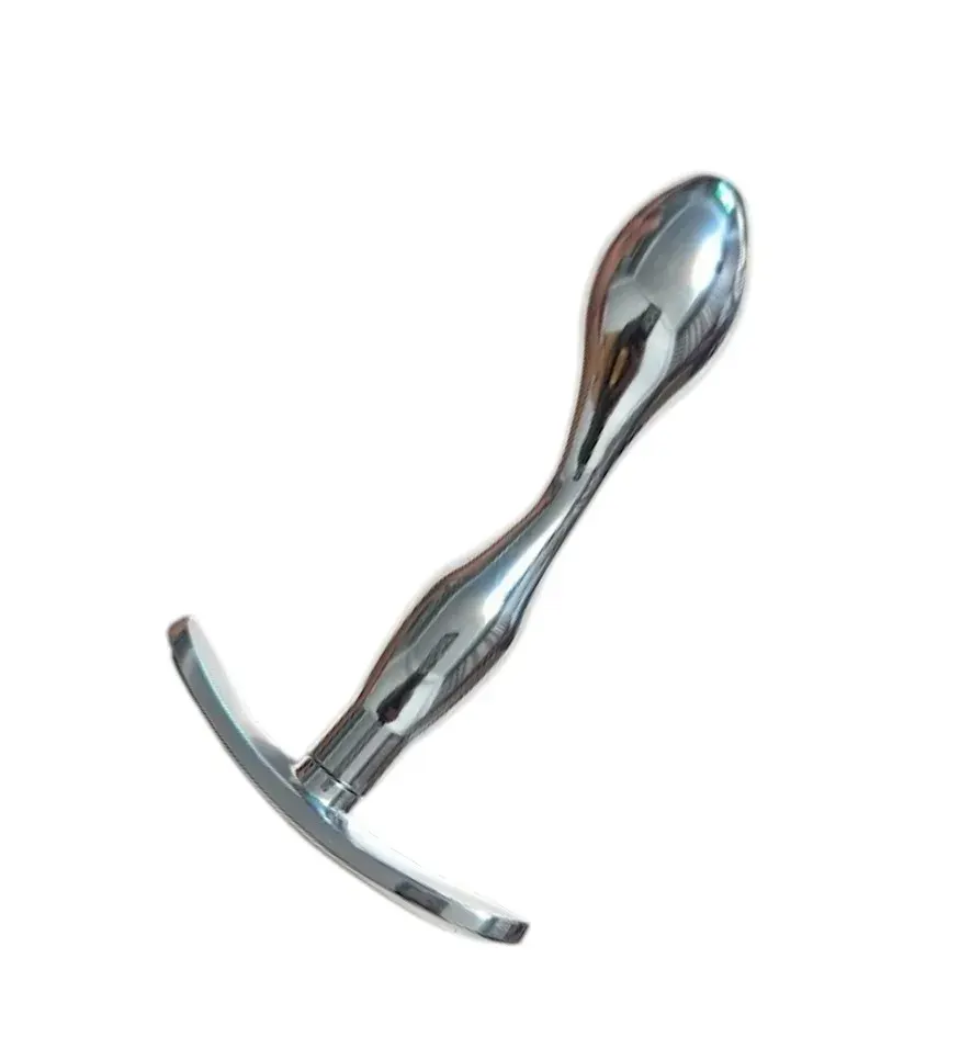 Plug Anal Curvo De Acero Inoxidable Con Gema Diseño Discreto1