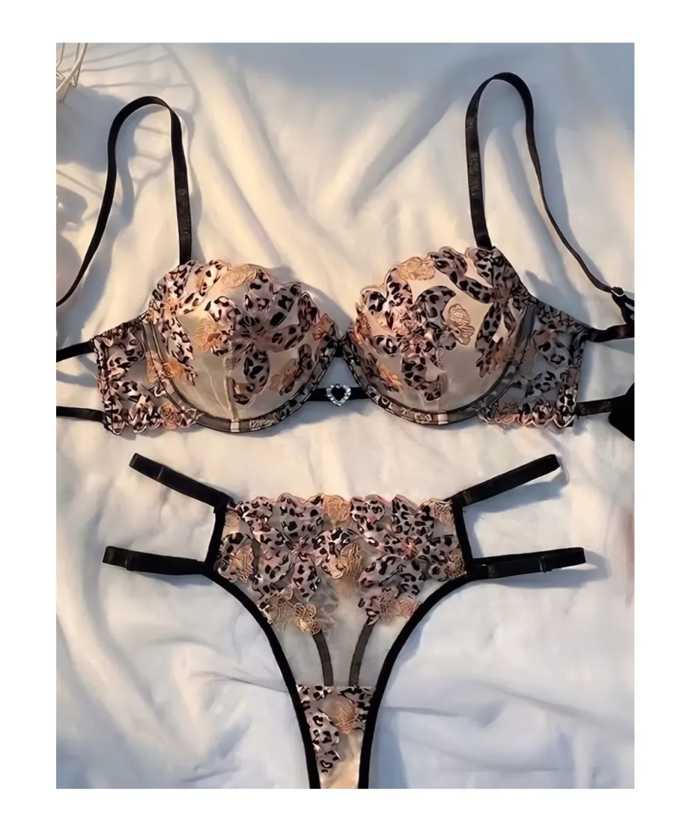 Conjunto Lencería Sexy Set Dos Piezas Animal Print1