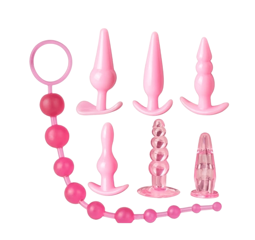 Set Plugs Anales Silicona Variados Juguete Erótico2