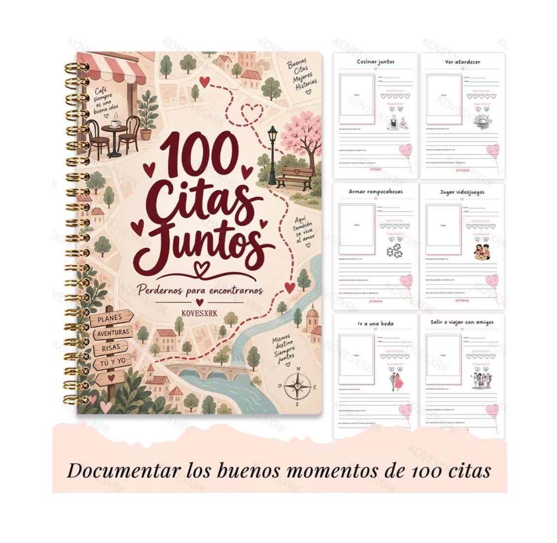 Libro 100 Citas Juntos Nuestra Aventura Con Amor Diario Parejas 082