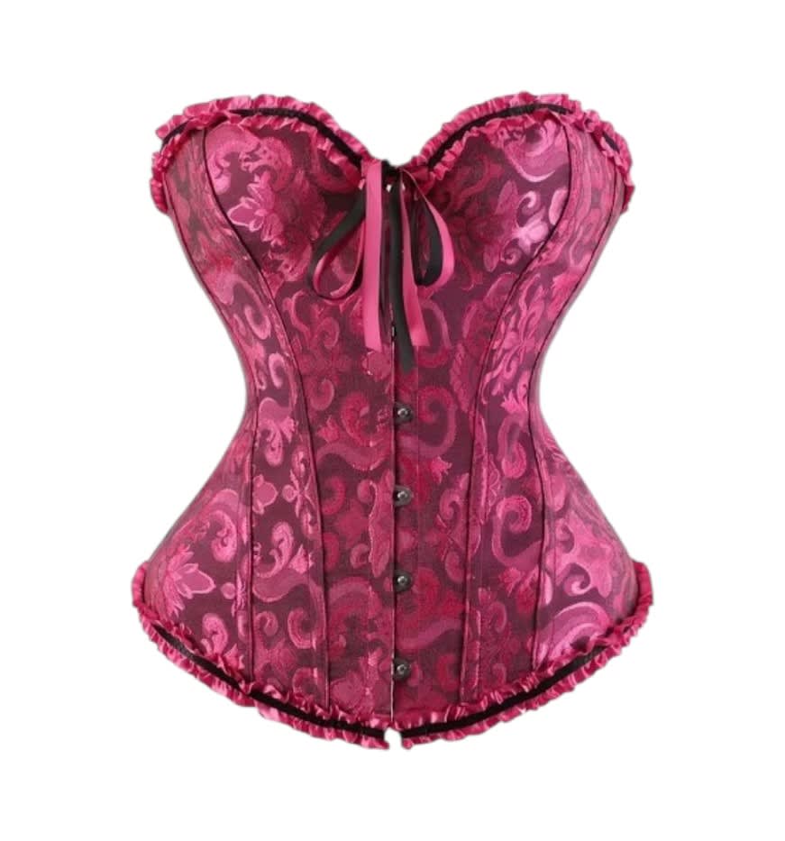 Corset Victoriano Fucsia Lenceria Sexy2