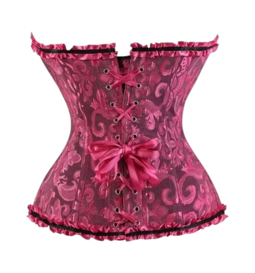 Corset Victoriano Fucsia Lenceria Sexy1