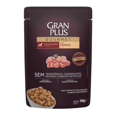 GRAN PLUS POUCH PERRO CACHORRO SABOR POLLO1