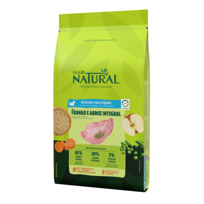 GUABI NATURAL CACHORRO RAZA MINI Y PEQUEÑA POLLO Y ARROZ INTEGRAL1