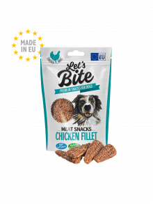 BRIT LETS BITE MEAT SNACKS CHICKEN FILLET 80 GR1