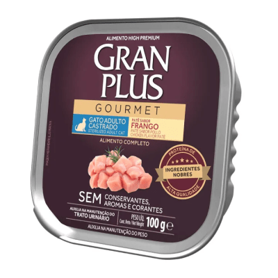 GRAN PLUS PATE GOURMET GATO ADULTO POLLO1